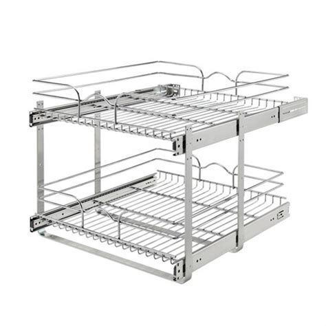 two tier stainless steel cabinet pull out shelves|5wb2 2422 cr 1.